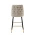 Native Home Lifestyle Chesterfield Grey Kitchen Bar Stools (Set Of 2)